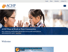 Tablet Screenshot of achp.org